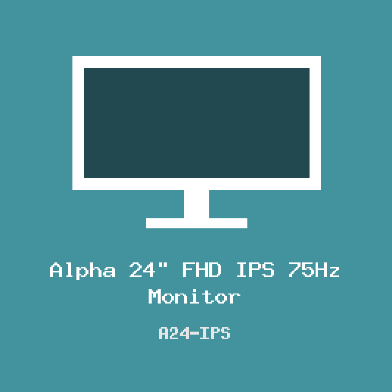 Alpha 24″ FHD IPS 75Hz Monitor