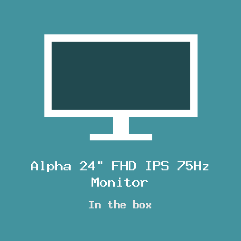 Alpha 24″ FHD IPS 75Hz Monitor