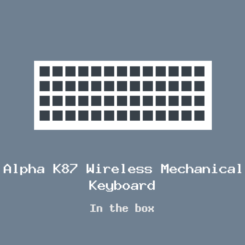 Alpha K87 Wireless Mechanical Keyboard