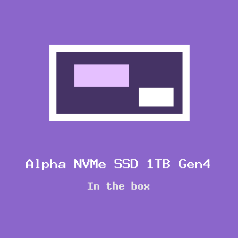 Alpha NVMe SSD 1TB Gen4