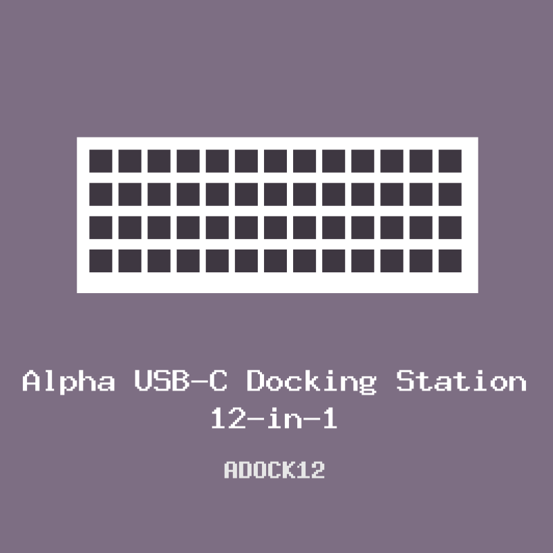 Alpha USB-C Docking Station 12-in-1