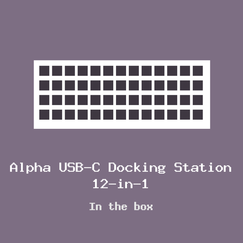 Alpha USB-C Docking Station 12-in-1
