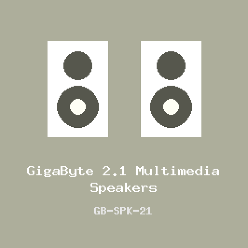 GigaByte 2.1 Multimedia Speakers