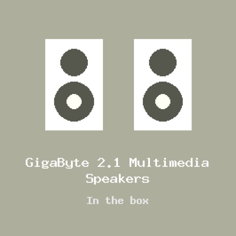 GigaByte 2.1 Multimedia Speakers