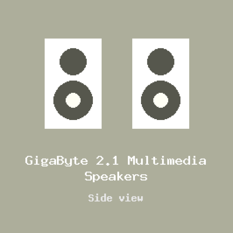 GigaByte 2.1 Multimedia Speakers