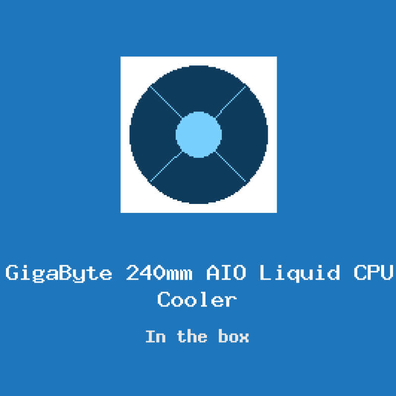 GigaByte 240mm AIO Liquid CPU Cooler