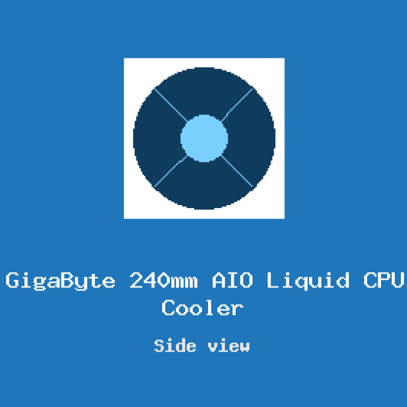 GigaByte 240mm AIO Liquid CPU Cooler