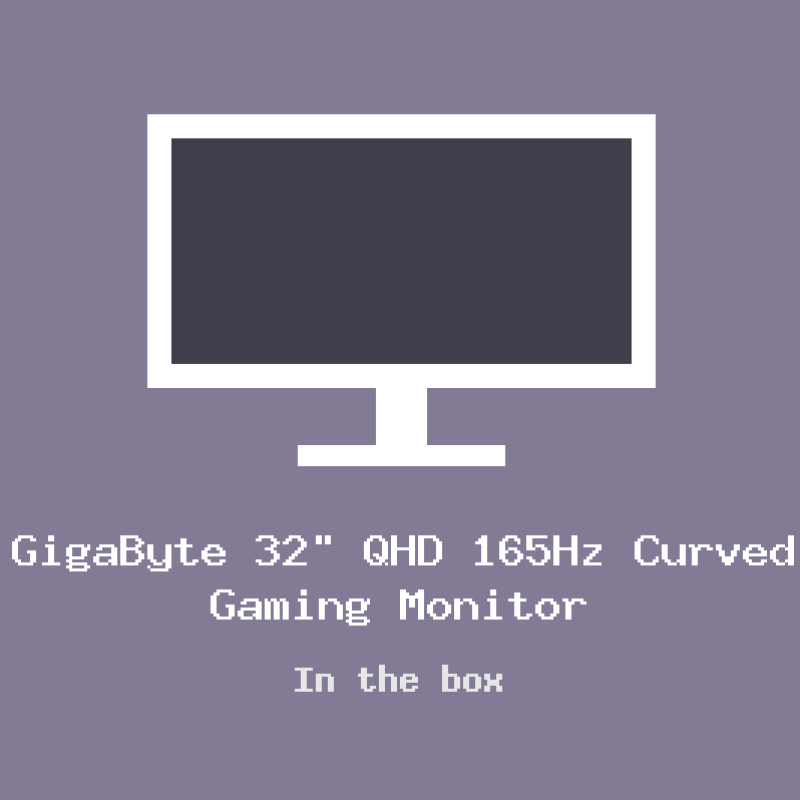 GigaByte 32″ QHD 165Hz Curved Gaming Monitor