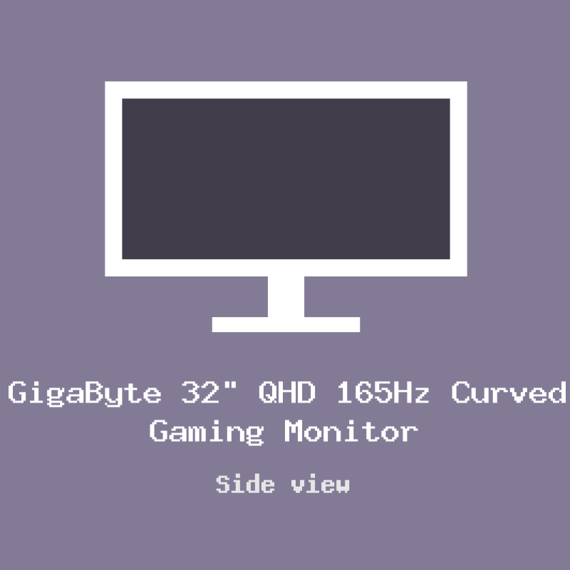 GigaByte 32″ QHD 165Hz Curved Gaming Monitor