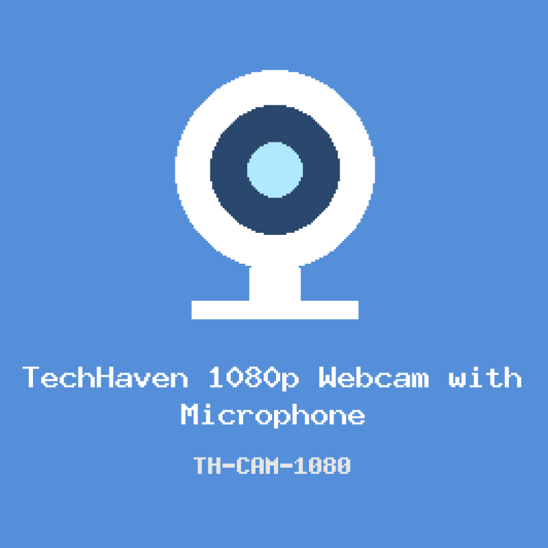 TechHaven 1080p Webcam with Microphone