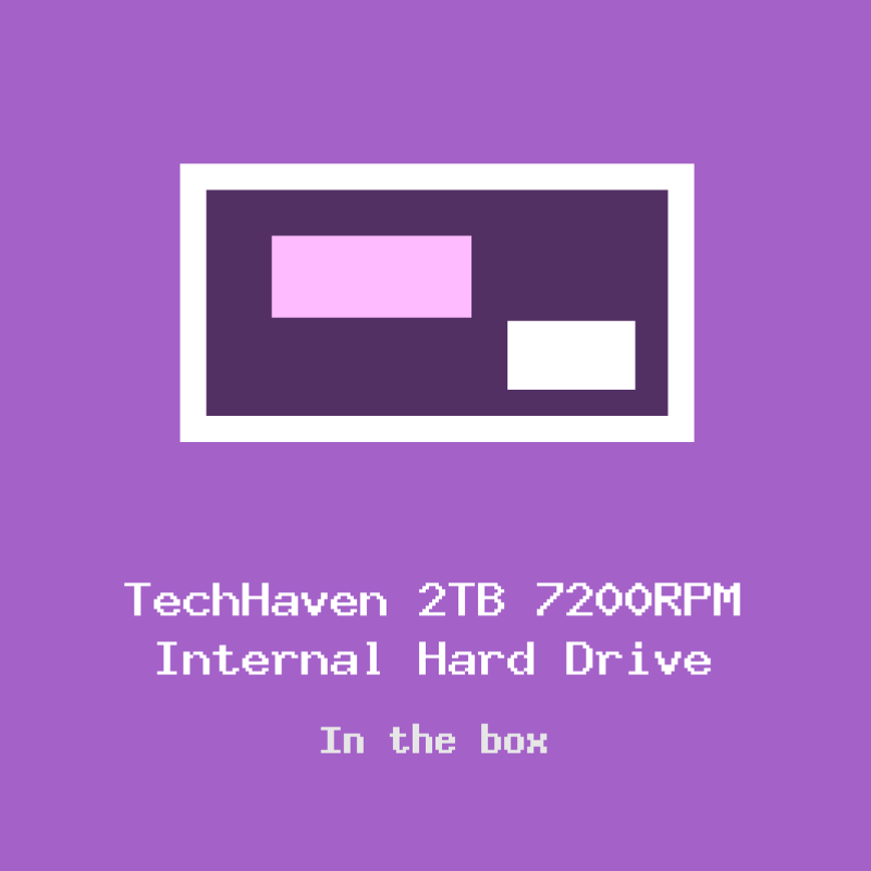 TechHaven 2TB 7200RPM Internal Hard Drive