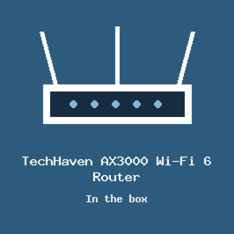 TechHaven AX3000 Wi-Fi 6 Router